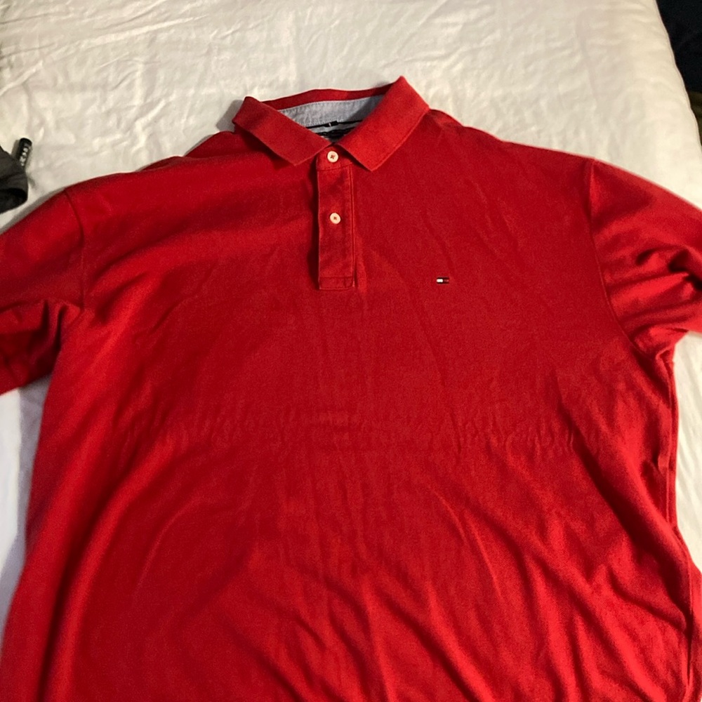 Men’s 2XL Red Tommy Hillfiger button up